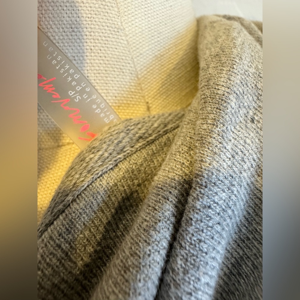 Free People zip up oversized hoodie size s/p